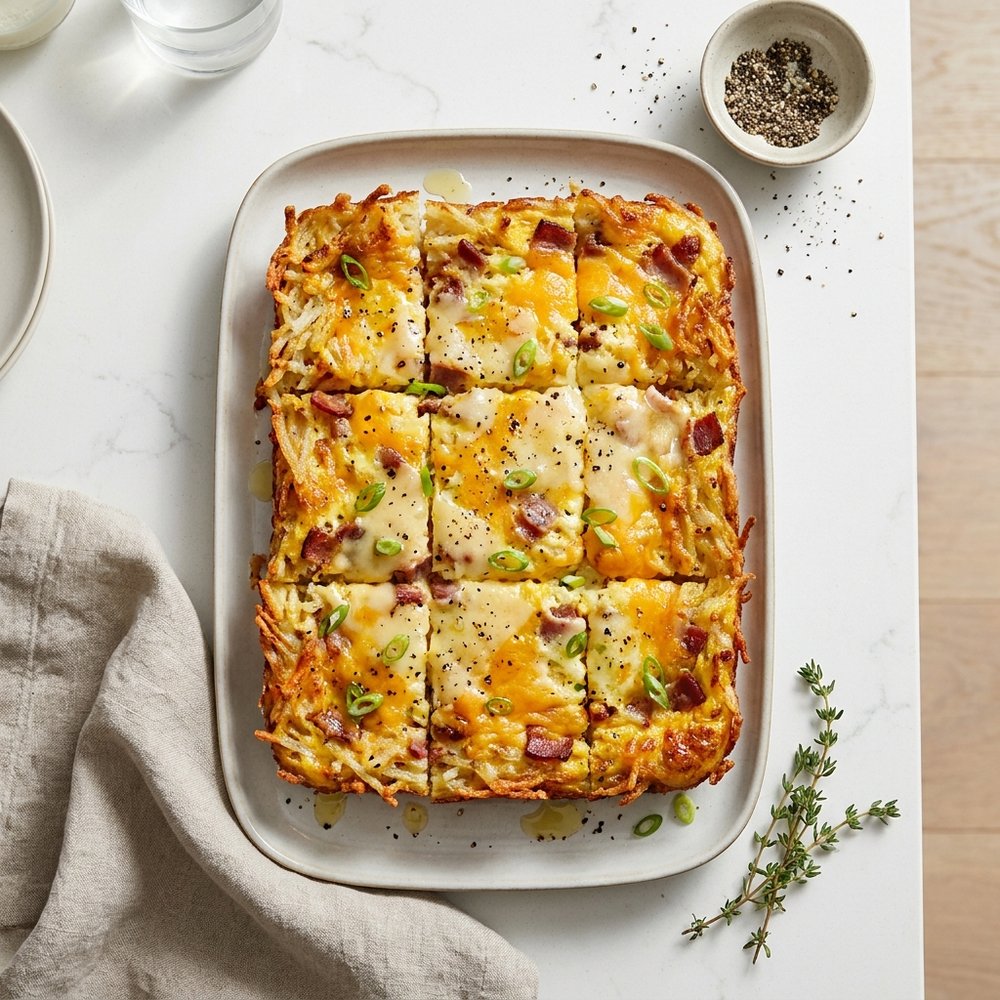 Amish Three-Cheese Breakfast Bake