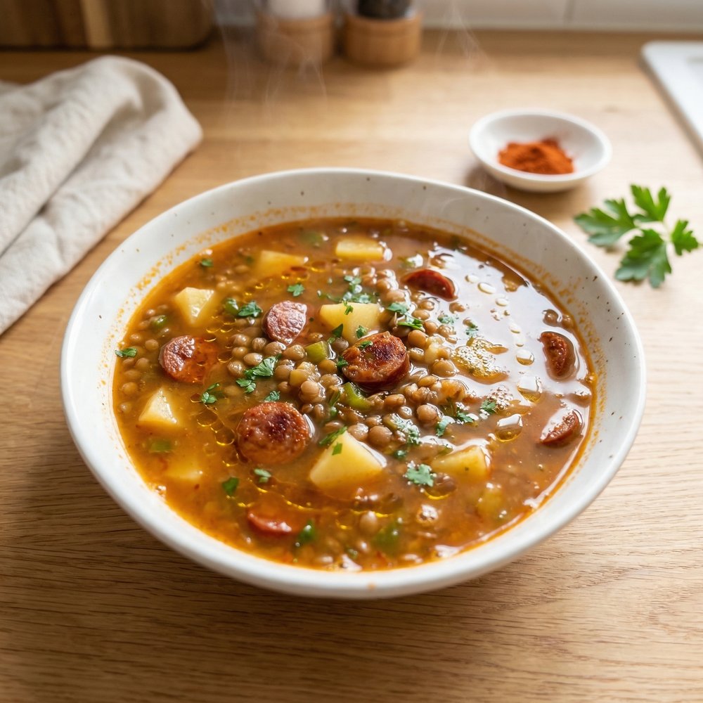 Andalusian-Style Lentil Soup (Sopa de Lentejas)