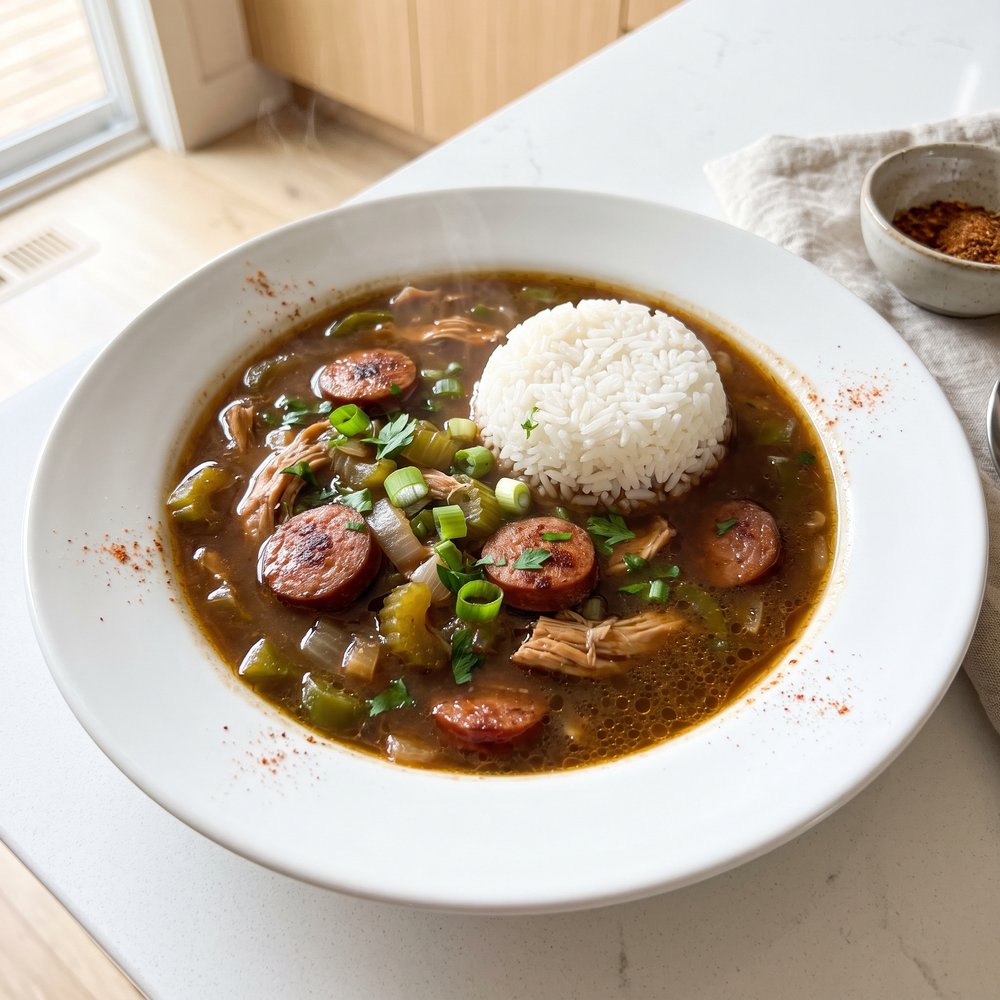 Andouille Sausage and Chicken Gumbo