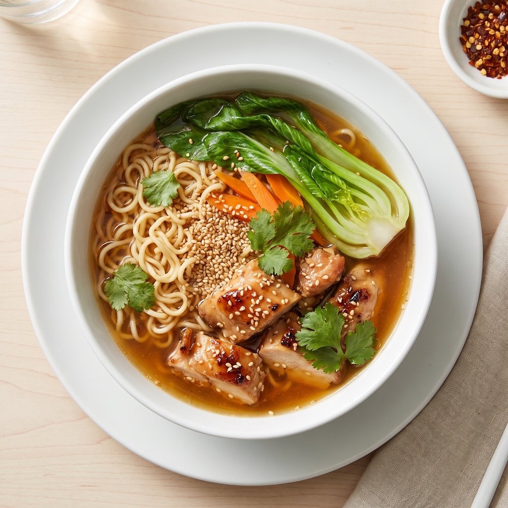 Angela's Chicken Ramen Soup with Bok Choy