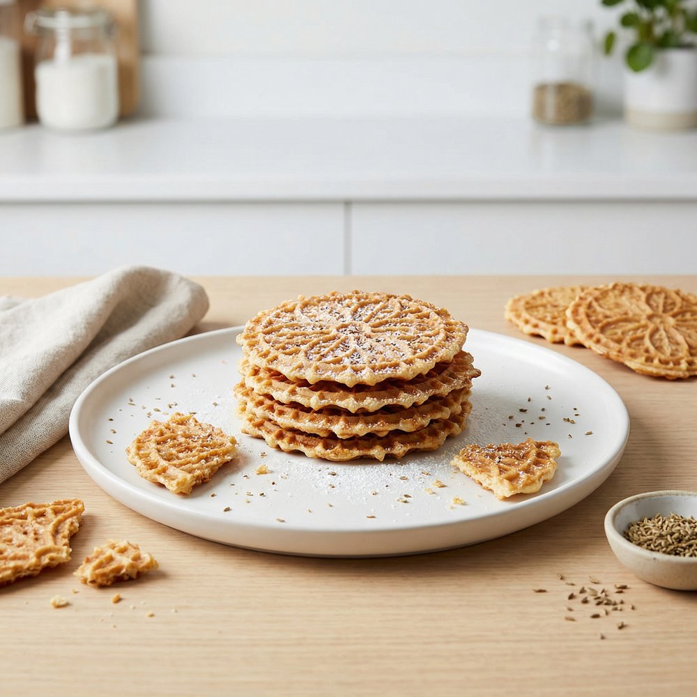 Nonna’s Classic Anise Pizzelle Cookies