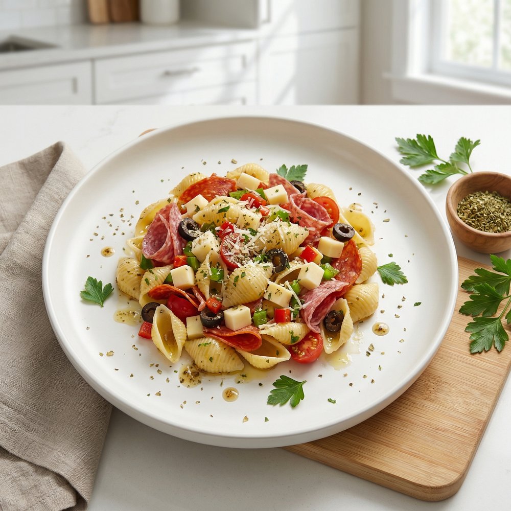 Italian Antipasto Shell Pasta Salad