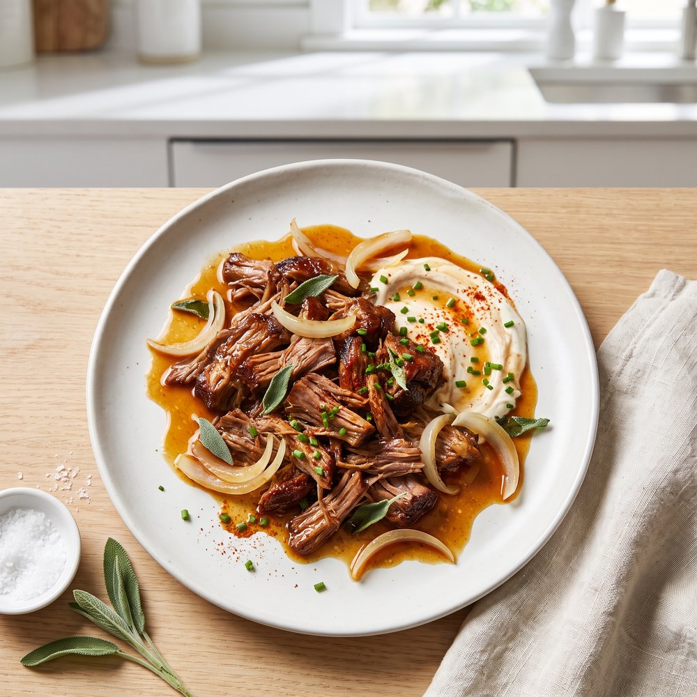 Apple-Cider Braised Pork Shoulder