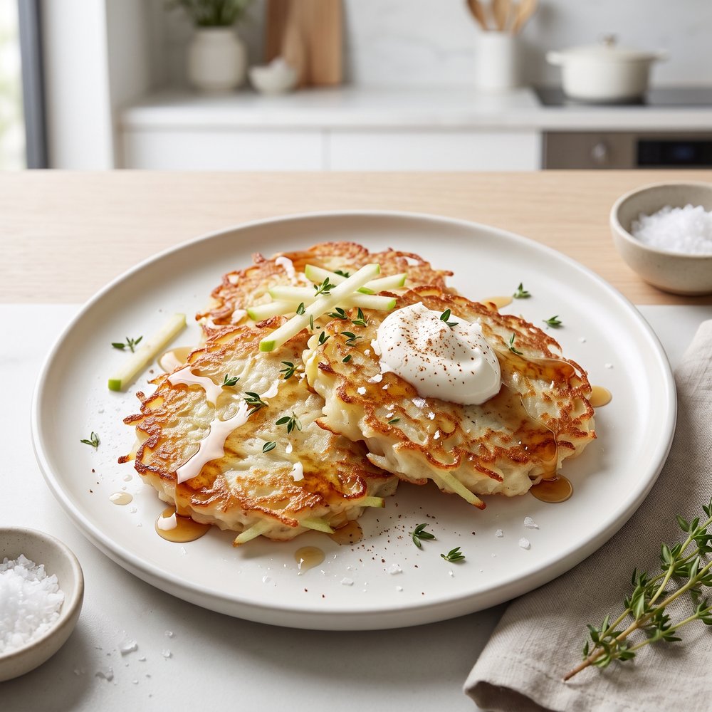 Apple-Potato Latkes