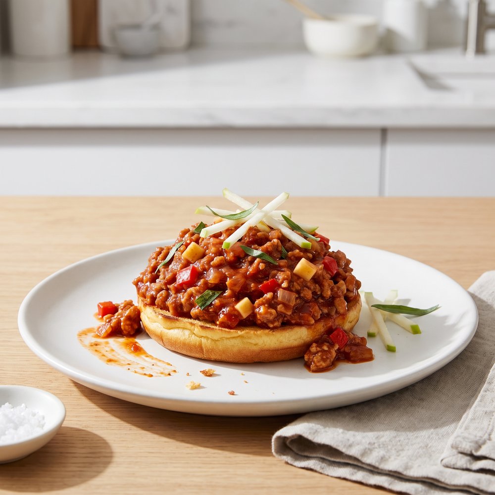Apple-Tarragon Turkey Sloppy Joes
