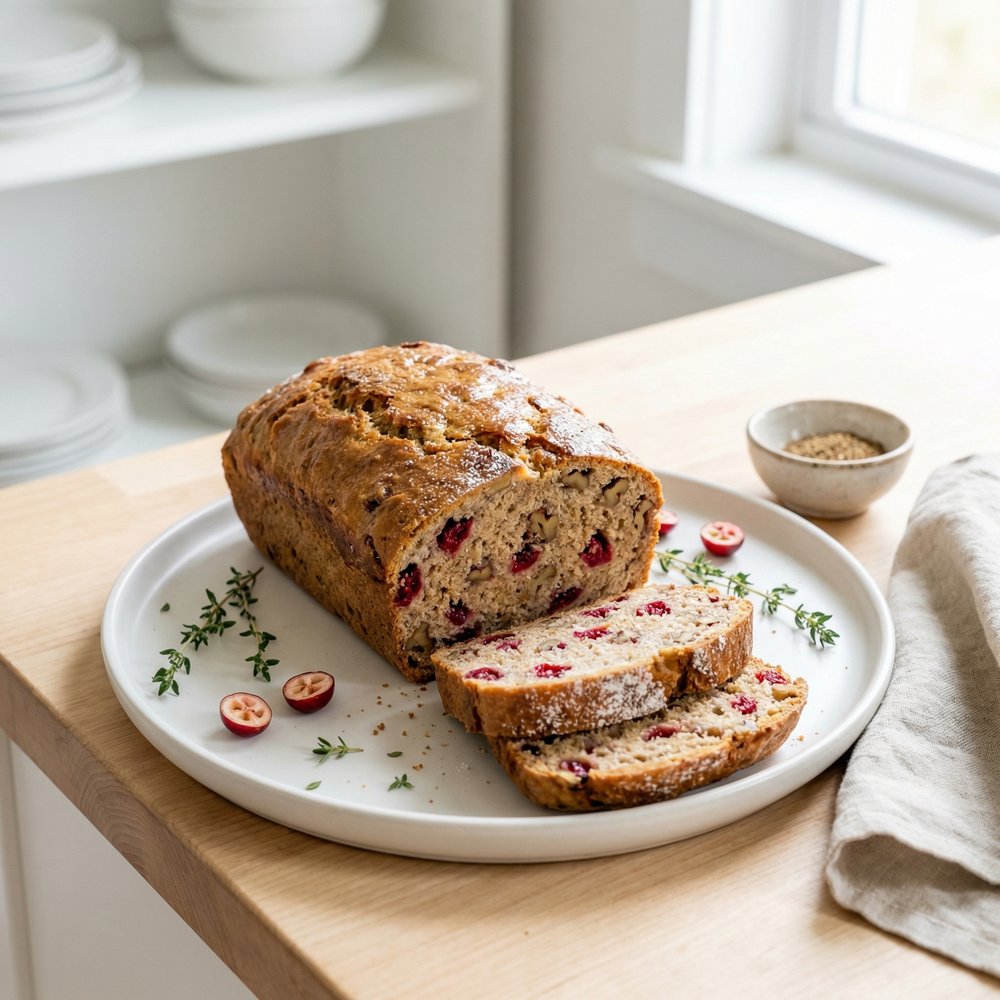 Apple Cider-Cranberry Bread