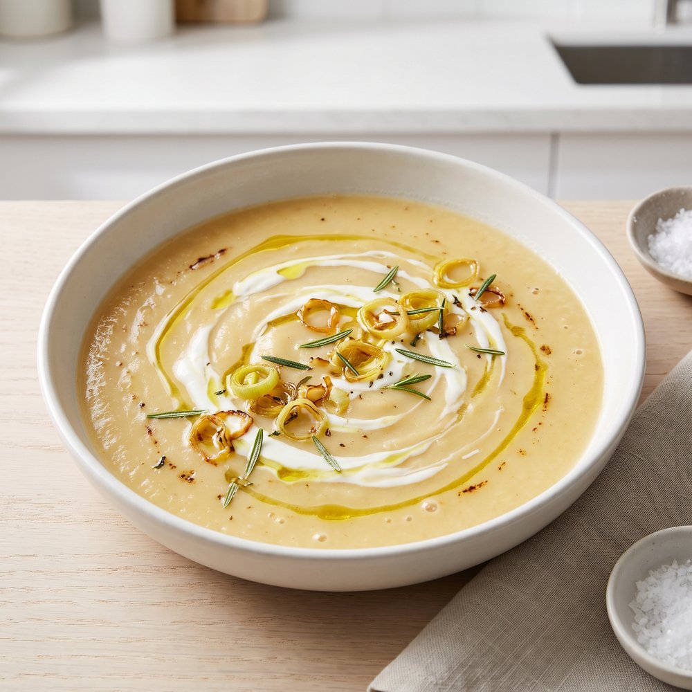 Apple, Pear, and Parsnip Soup