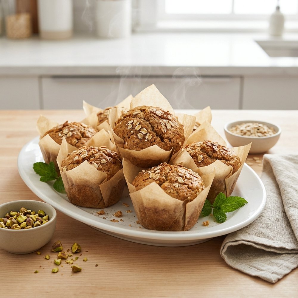 Applesauce Oat Muffins