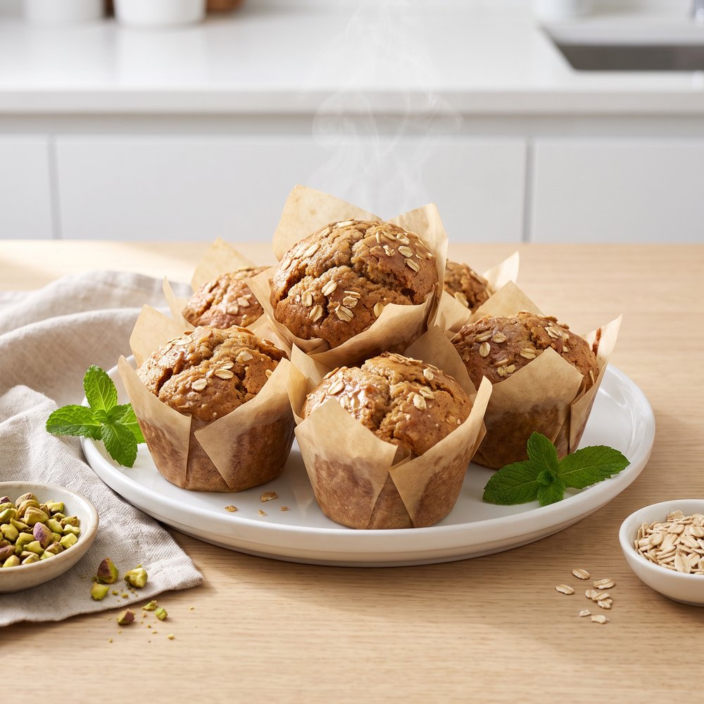 Applesauce Oat Muffins