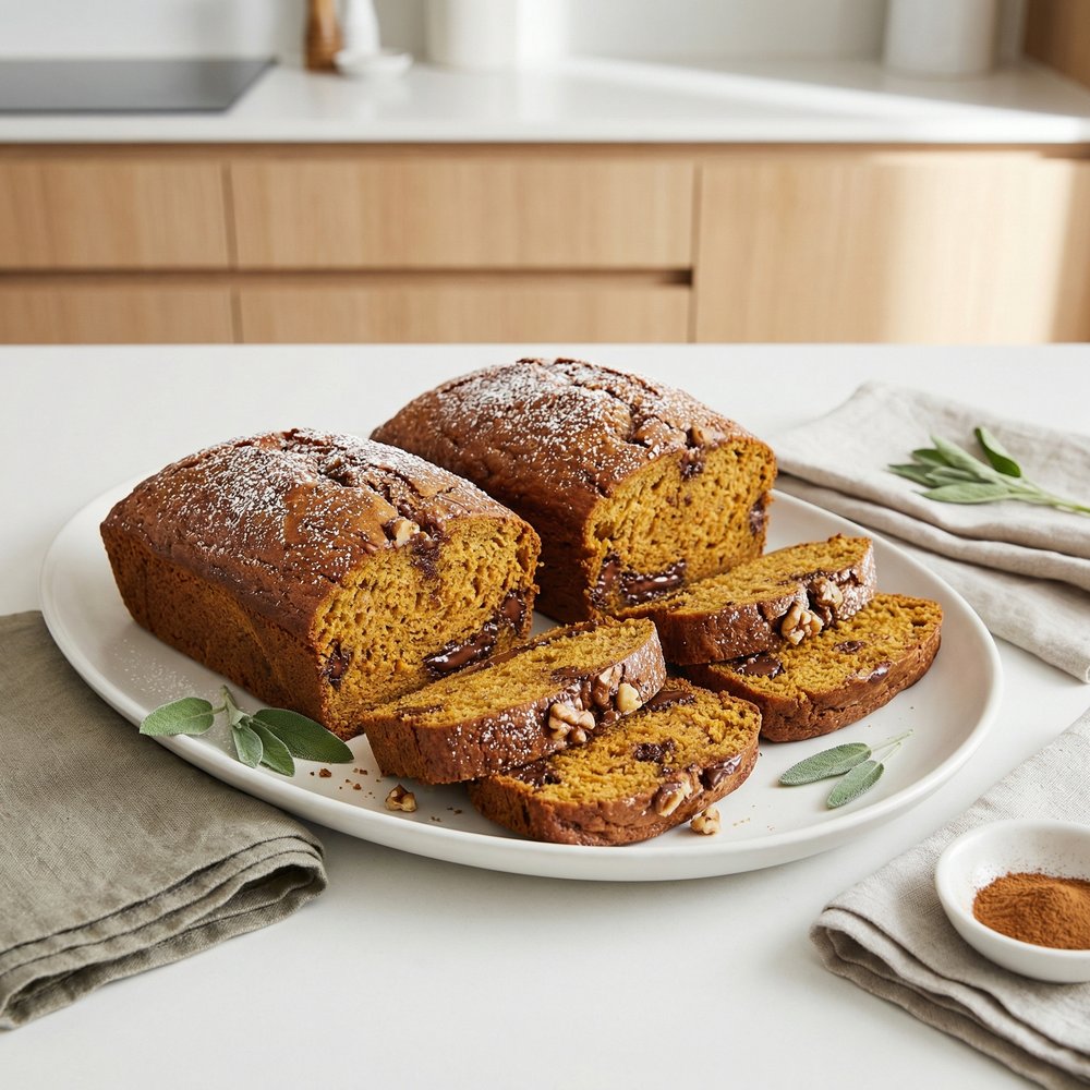 Applesauce Pumpkin Bread
