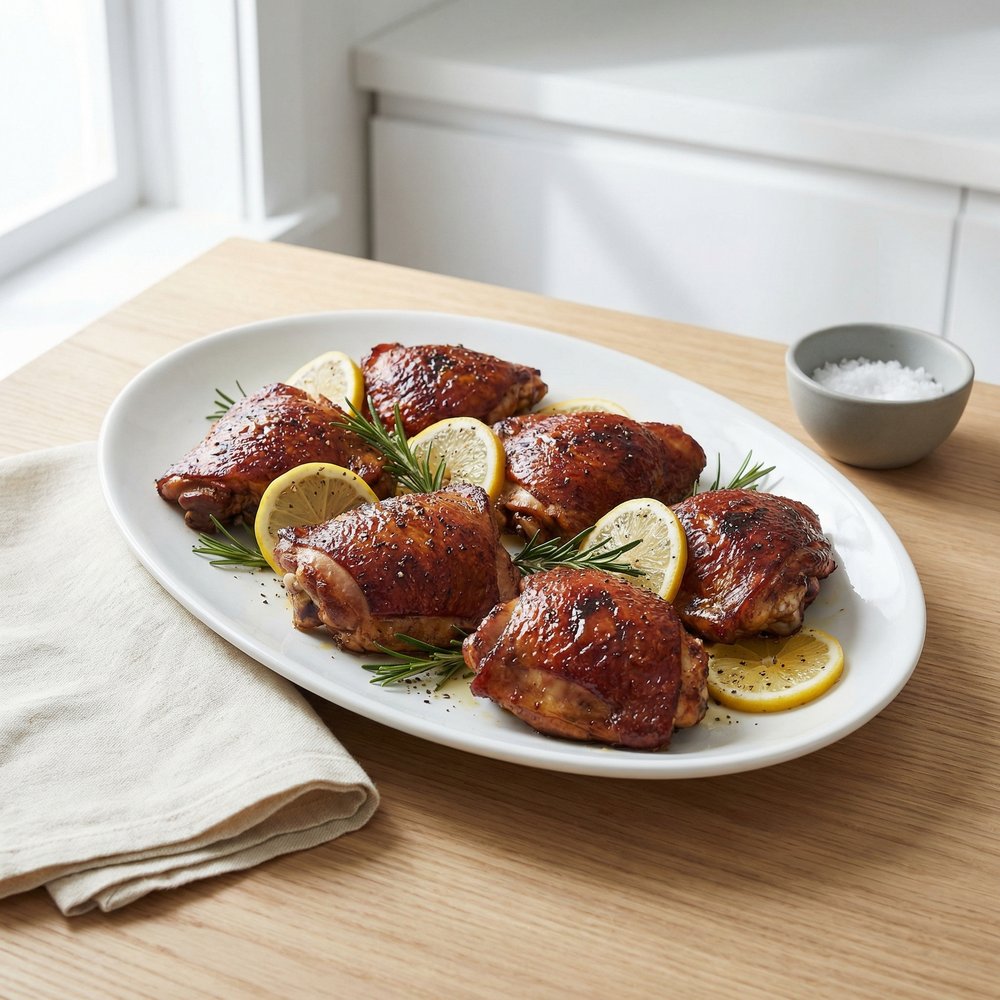 Citrus-Brined Applewood Smoked Chicken Thighs