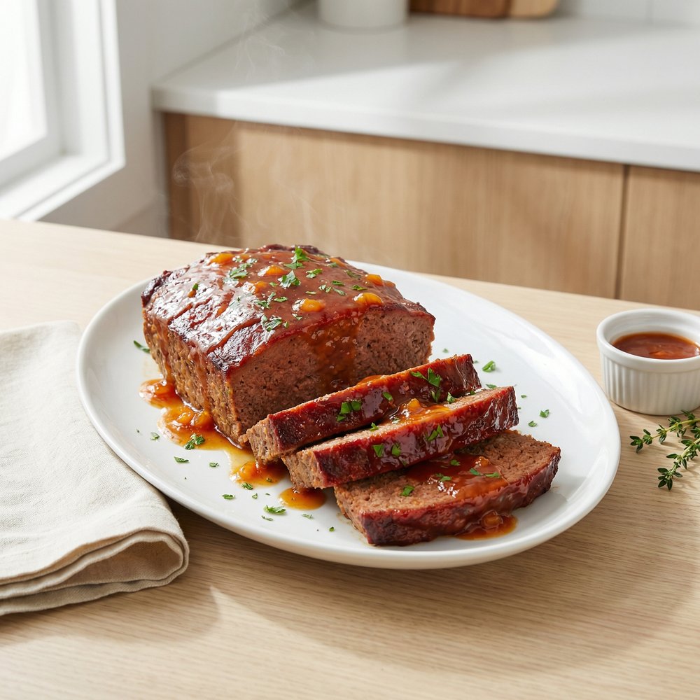 Simple Apricot-Glazed Meatloaf Recipe