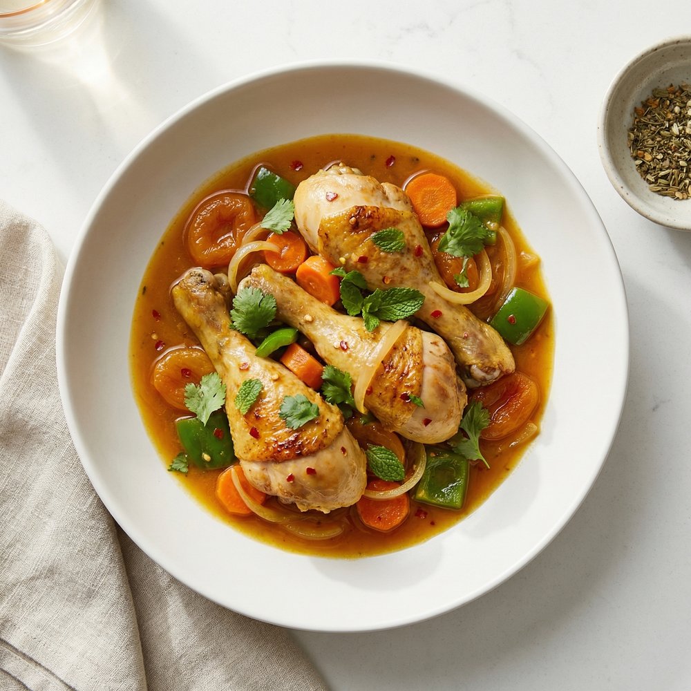 Curried Chicken with Apricots