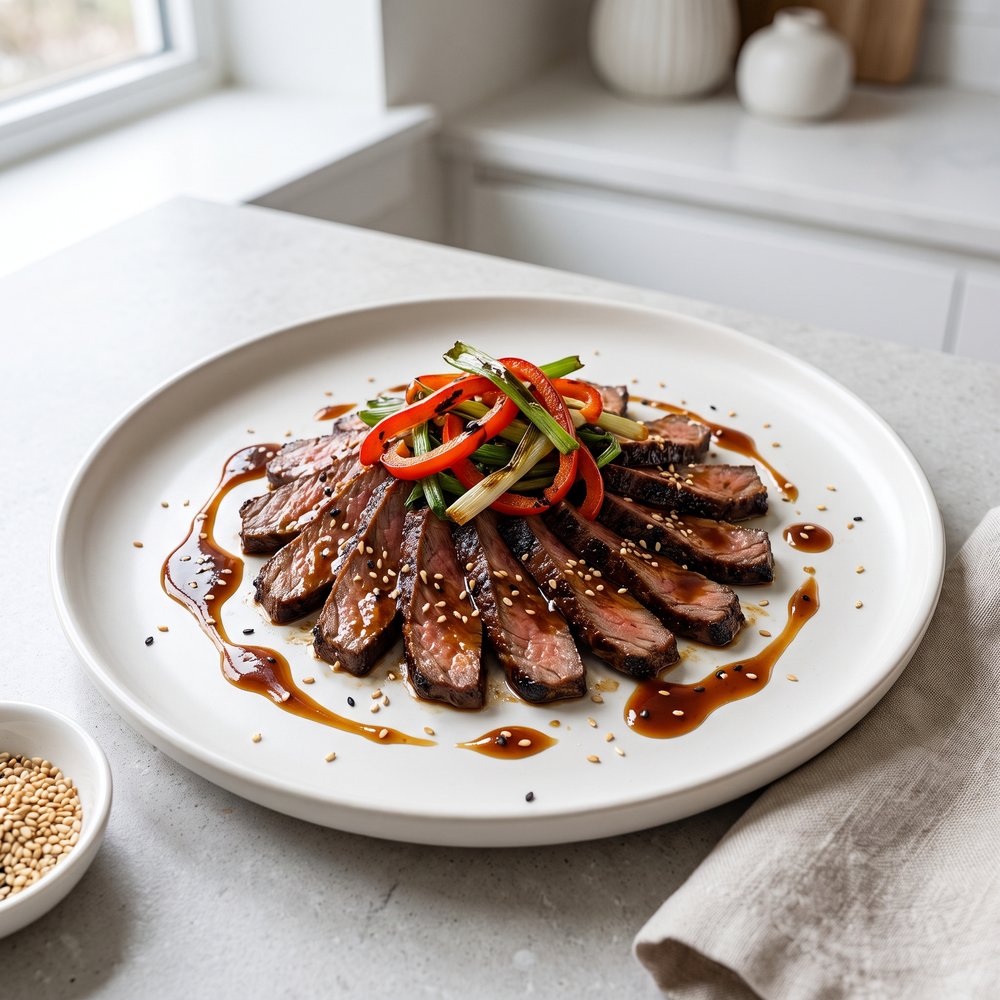 Asian-Inspired Flat Iron Steak