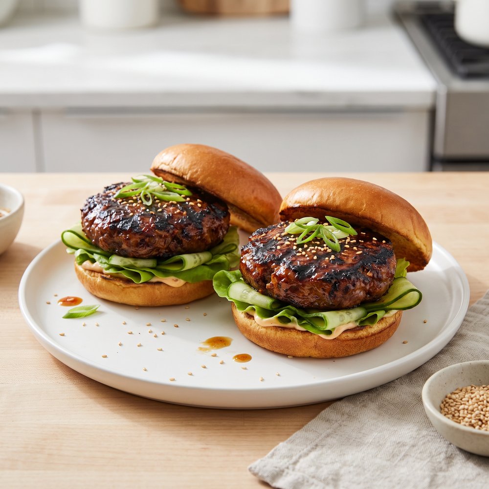 Asian Barbecue Burgers