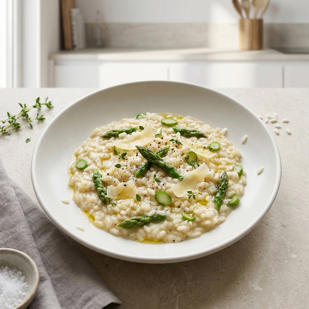 Truffled Asparagus Risotto