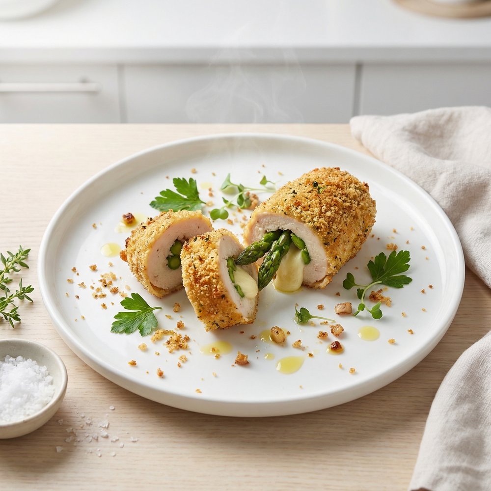 Chicken Breasts Stuffed with Asparagus and Mozzarella