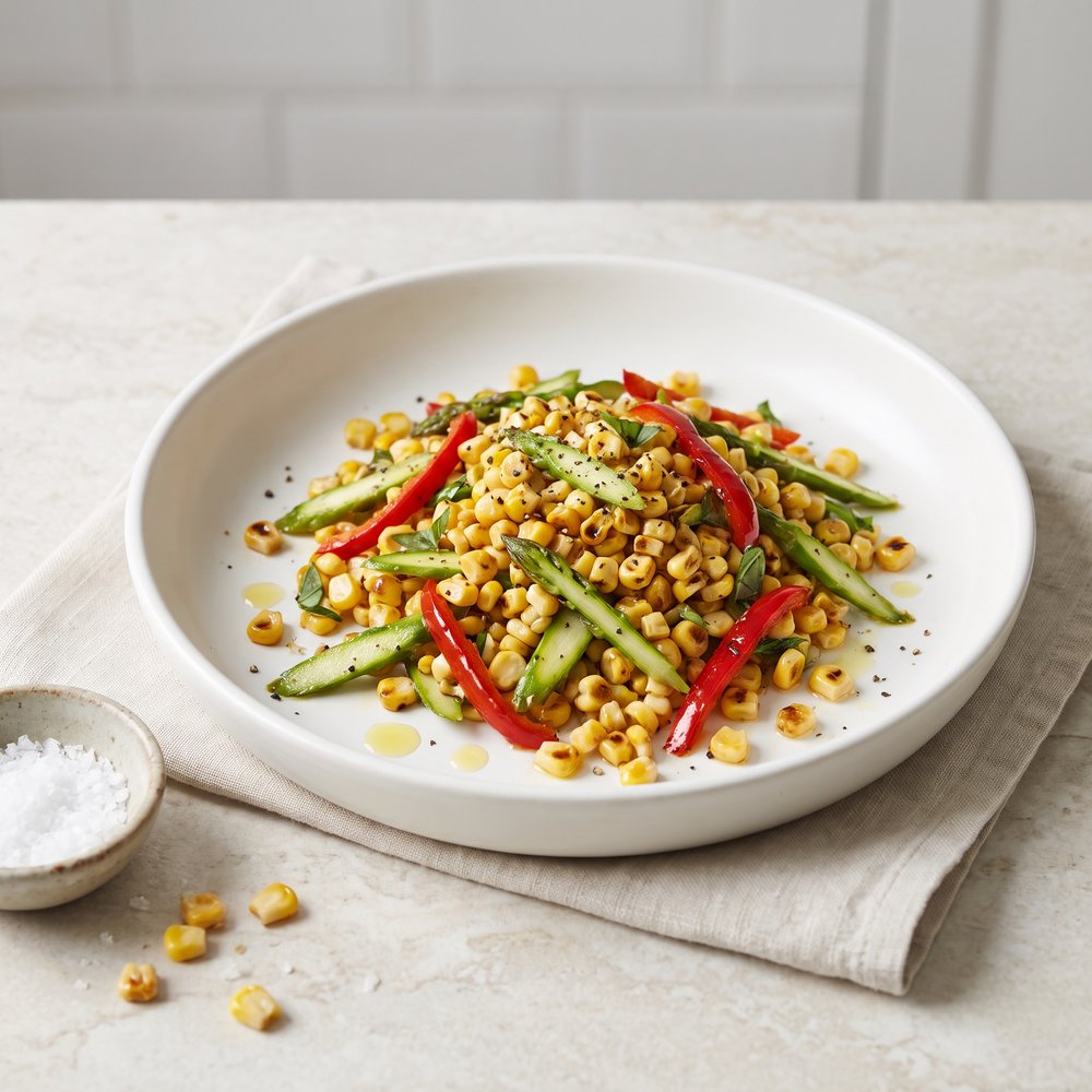 Asparagus and Sweet Corn Summer Salad