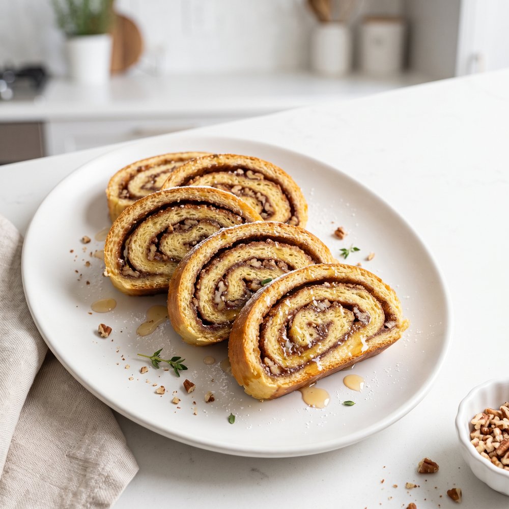 Aunt Betty’s Hungarian Pecan Honey Roll