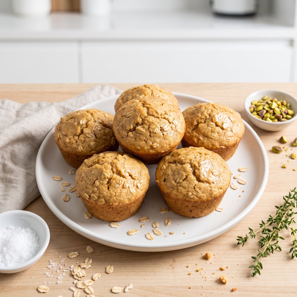 Aunt B's Oat and Peanut Butter Muffins