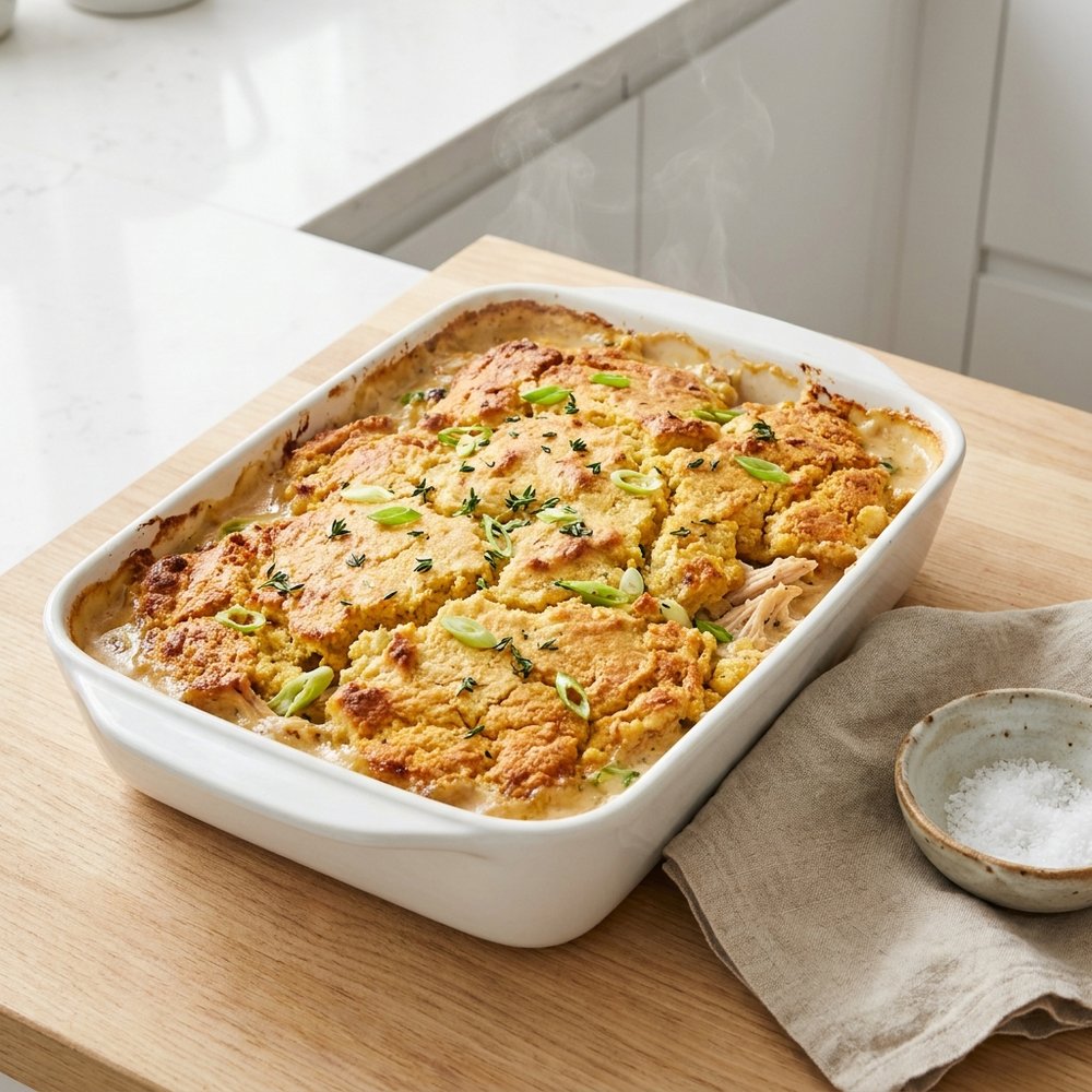 Aunt Jewel's Chicken and Dressing Bake