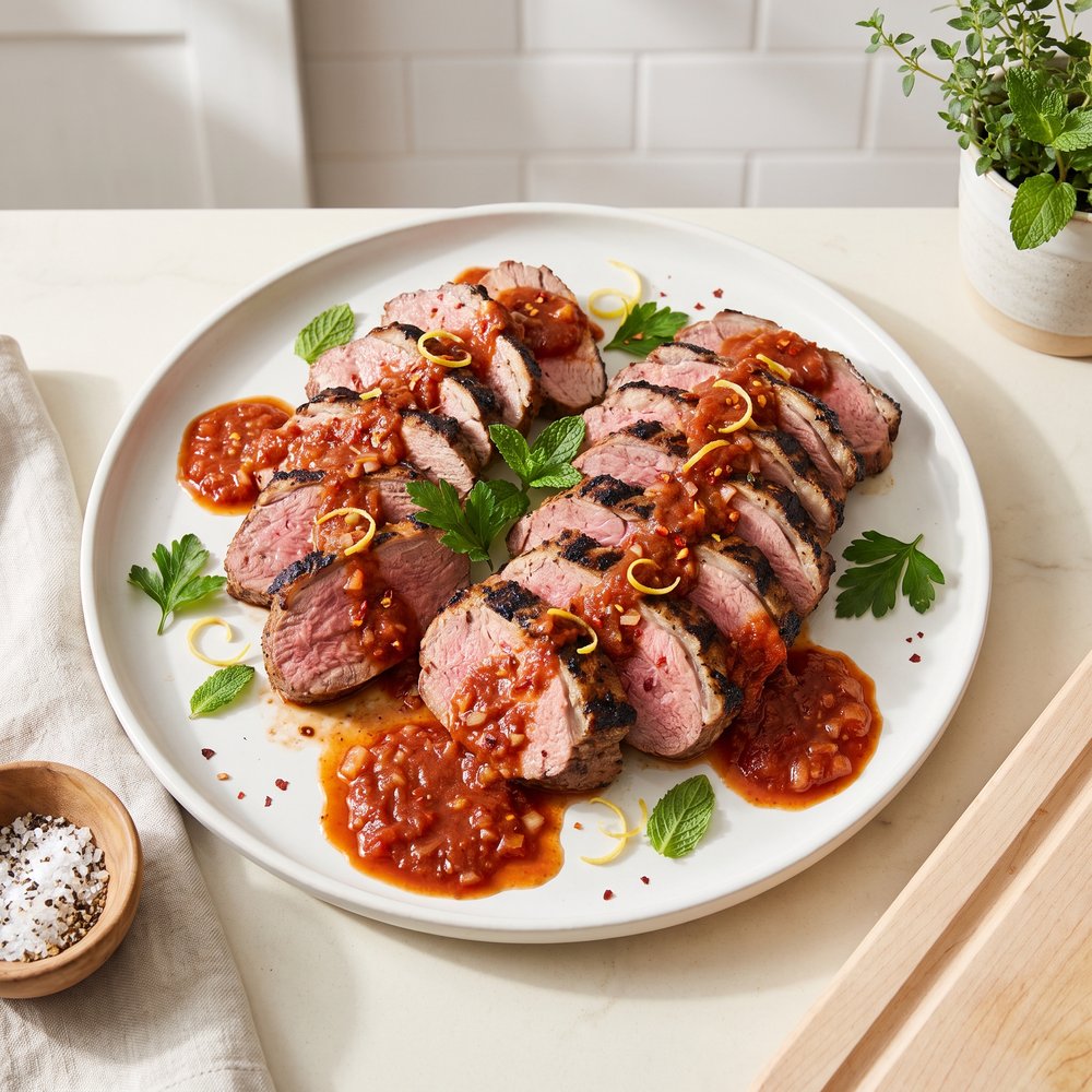 Aussie Barbequed Boneless Leg of Lamb