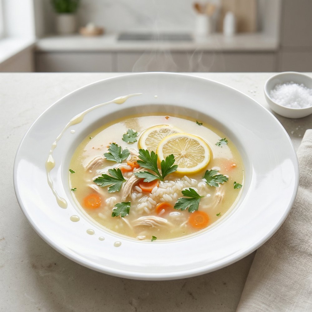 Avgolemono-Style Lemon Chicken Soup