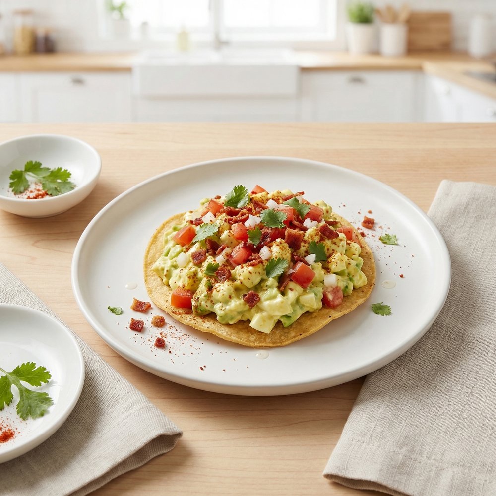 Avocado-Egg Salad Tostada Filling