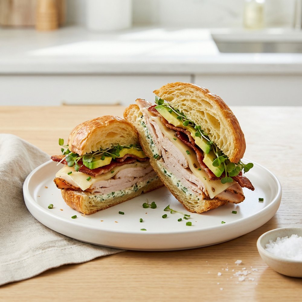 Croissant Club Sandwich