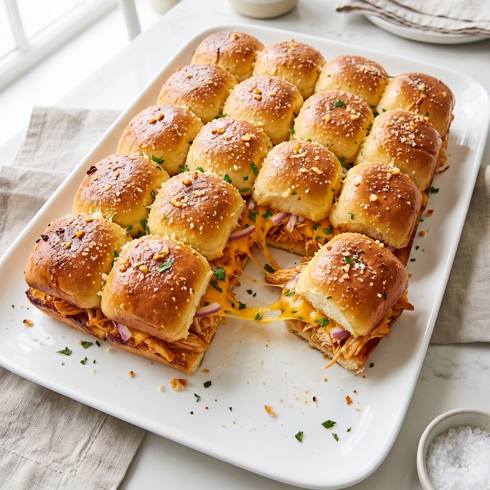 BBQ Chicken Pull-Apart Sliders