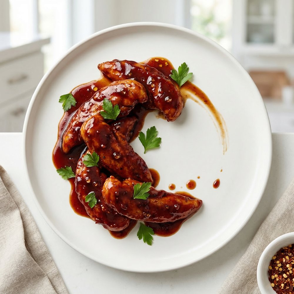 Last-Minute BBQ Chicken Strips