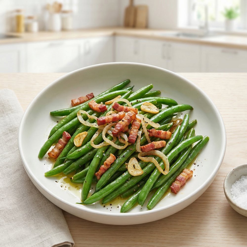 Bacon-Smothered Green Beans