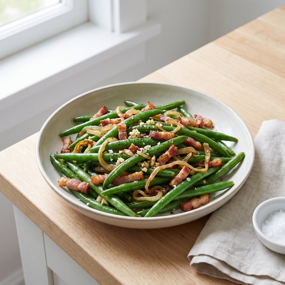 Bacon-Smothered Green Beans