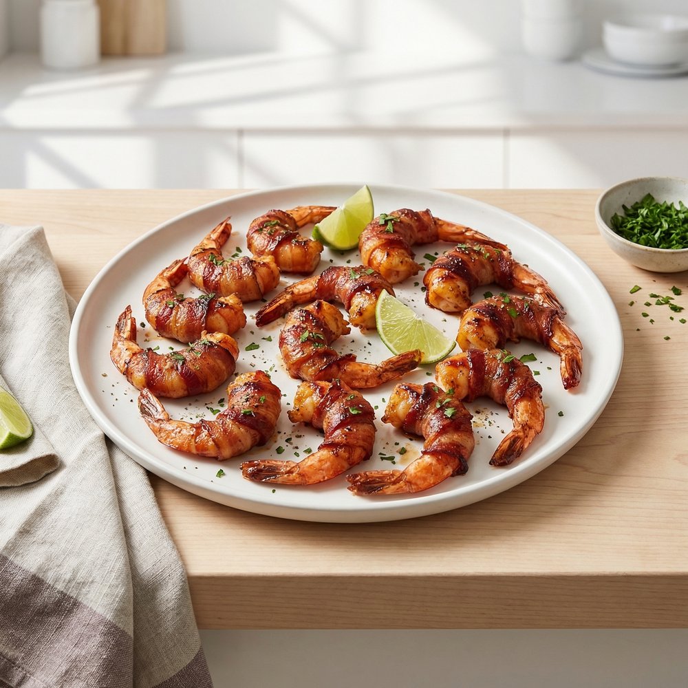Barbecue Bacon-Wrapped Shrimp
