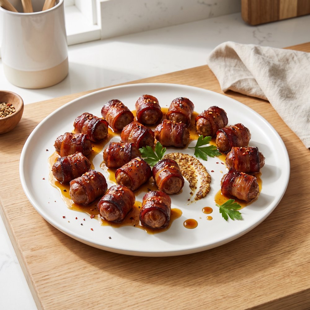 Bacon-Wrapped Bratwurst