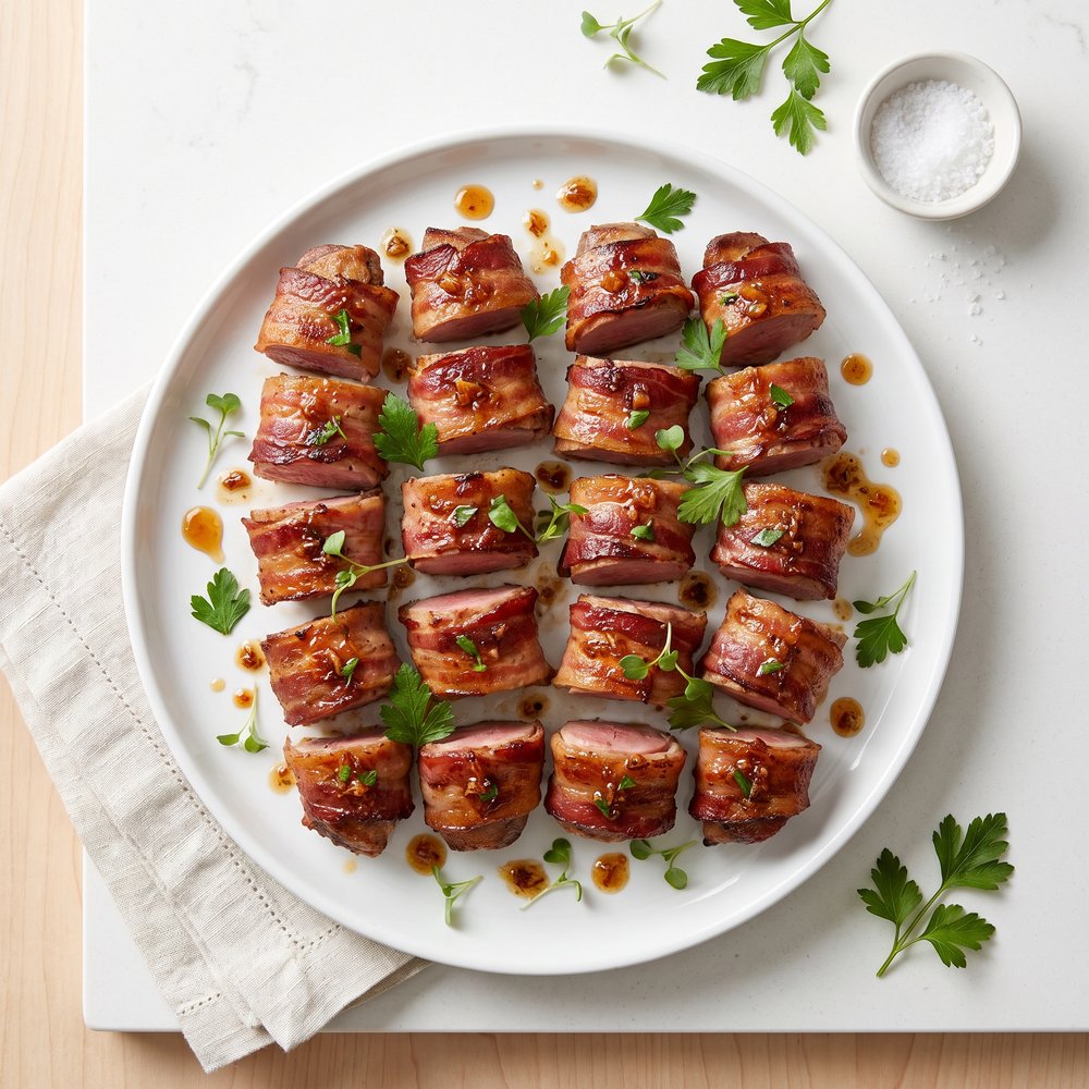Bacon-Wrapped Duck Breast Halves