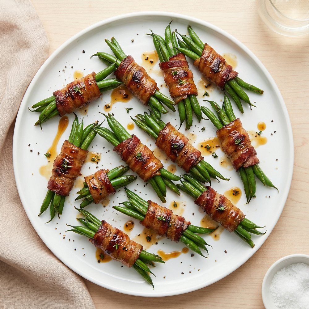Bacon-Wrapped Green Bean Bundles
