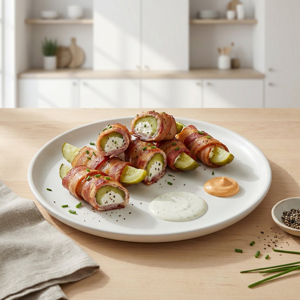 Bacon-Wrapped Pickles