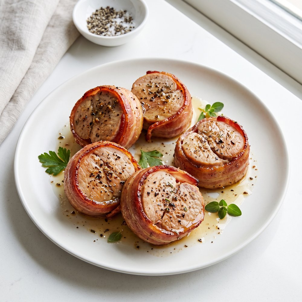 Bacon-Wrapped Pork Medallions