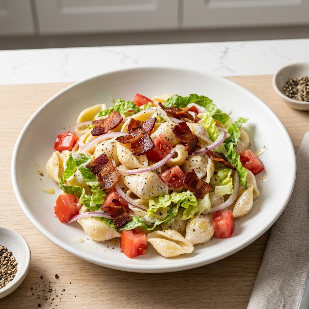 Bacon, Lettuce & Tomato Pasta Salad