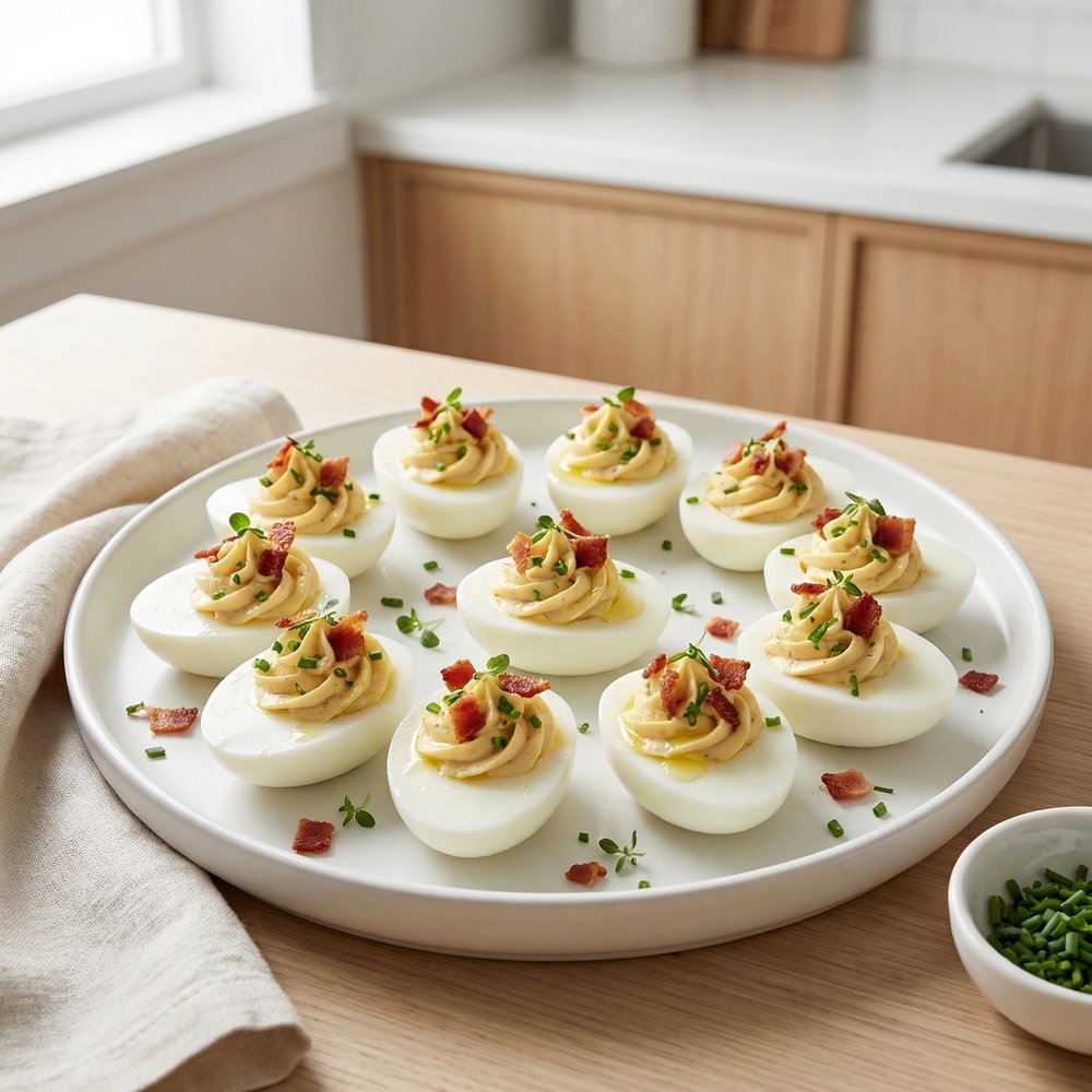 Ranch and Bacon Deviled Eggs