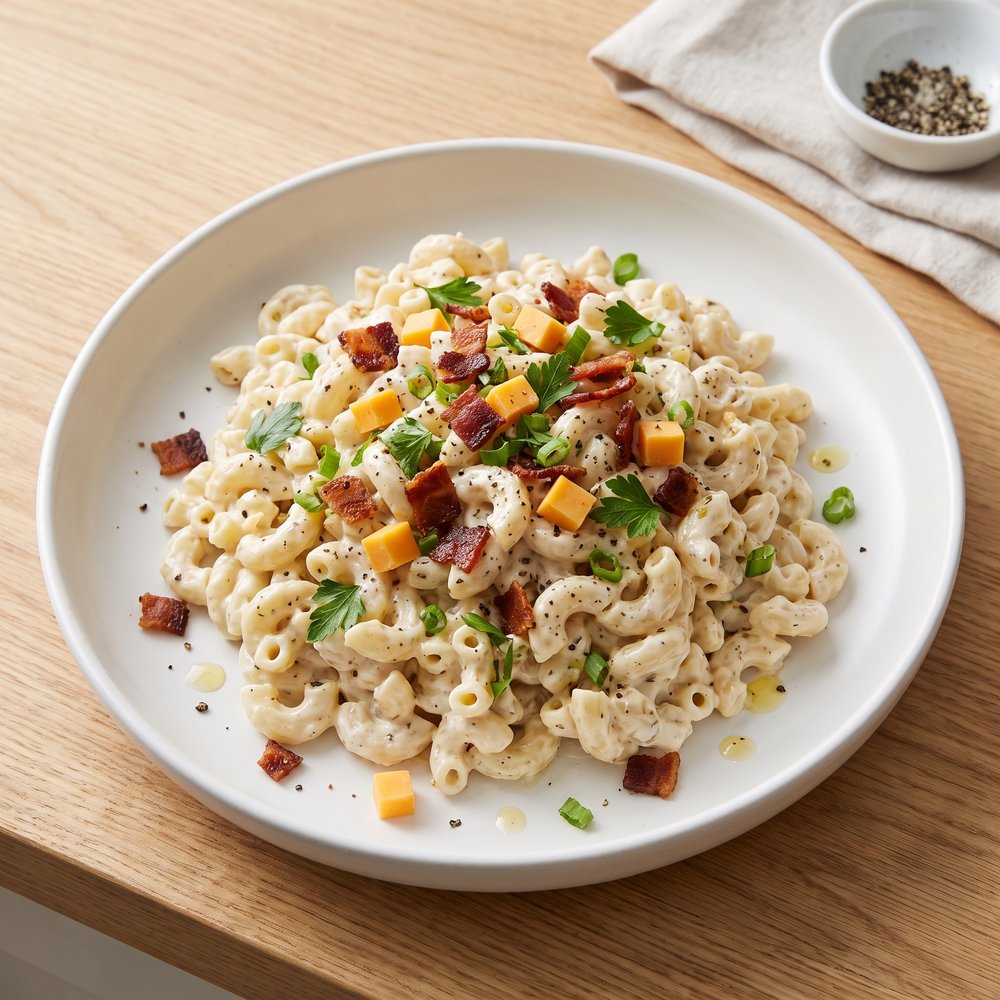 Bacon Ranch Macaroni Salad Recipe