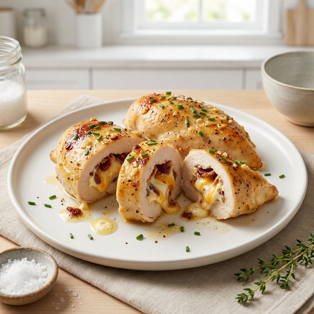 Stuffed Chicken Breasts with Bacon and Cream Cheese