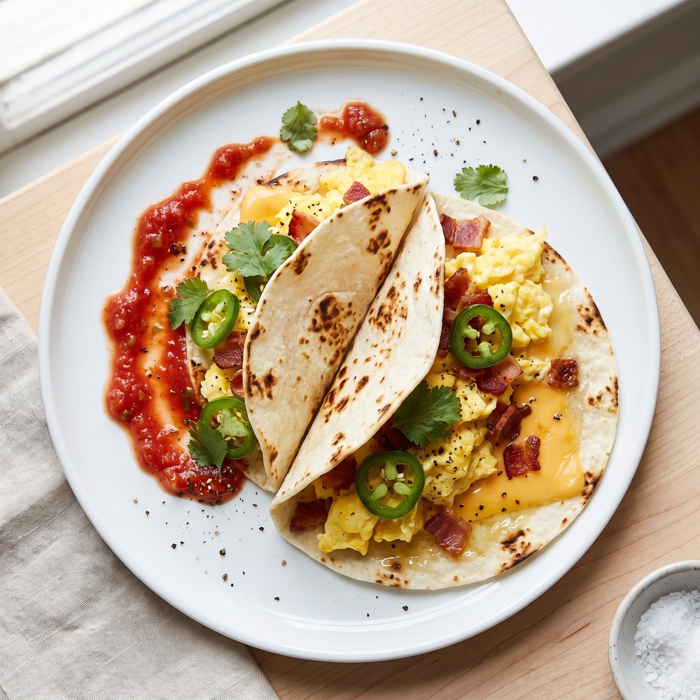 Bacon and Egg Tacos