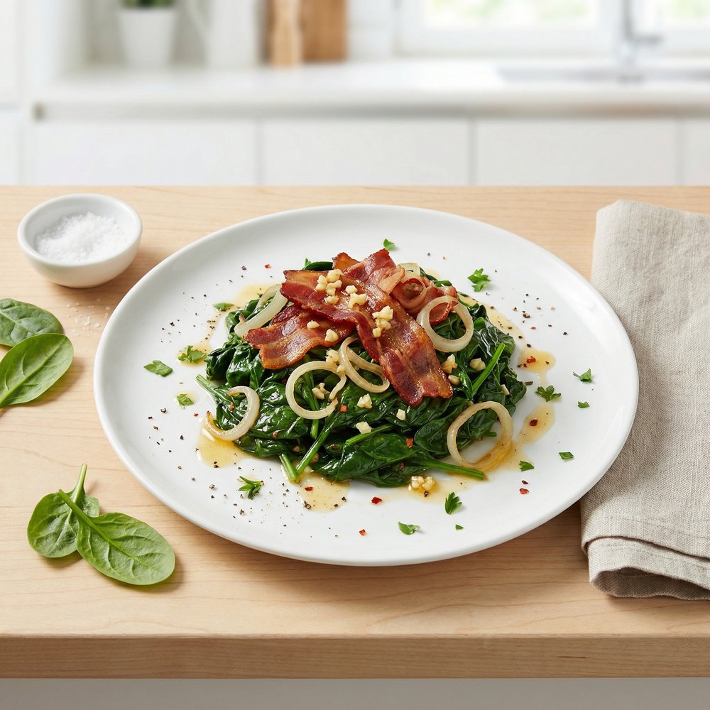 Pan Fried Spinach