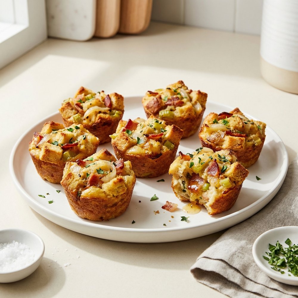 Bacon-Studded Thanksgiving Stuffing