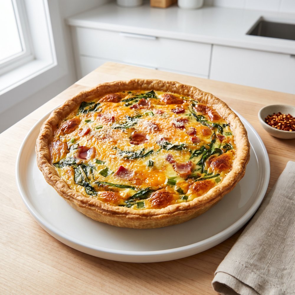 Bacon and Spinach Quiche