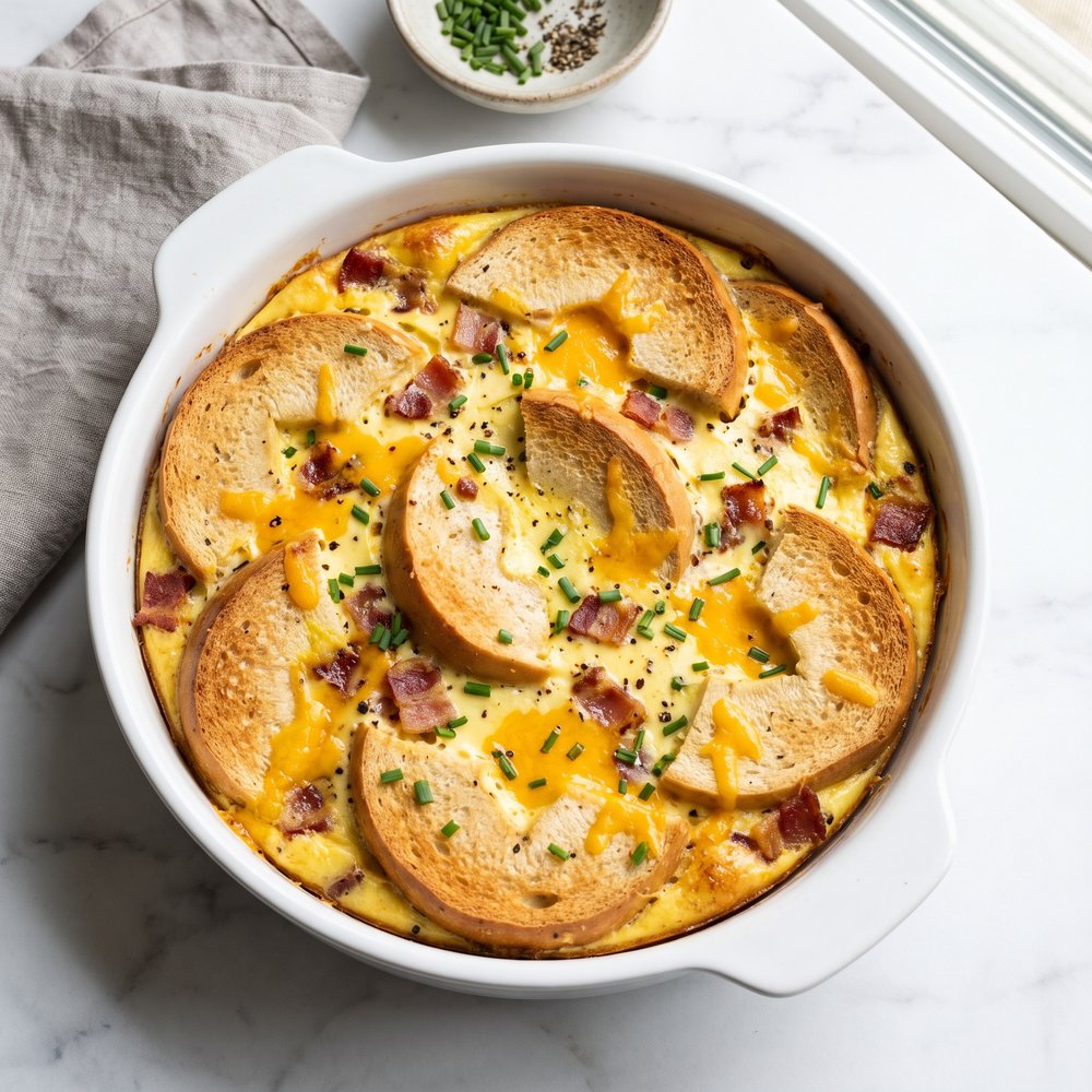 Bagel and Cheese Bake
