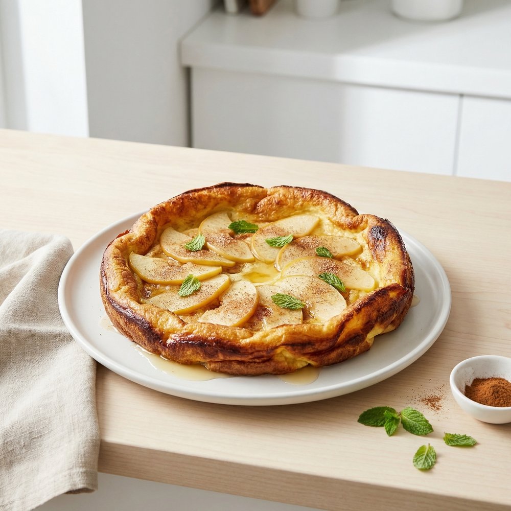 Airy Baked Apple Omelet