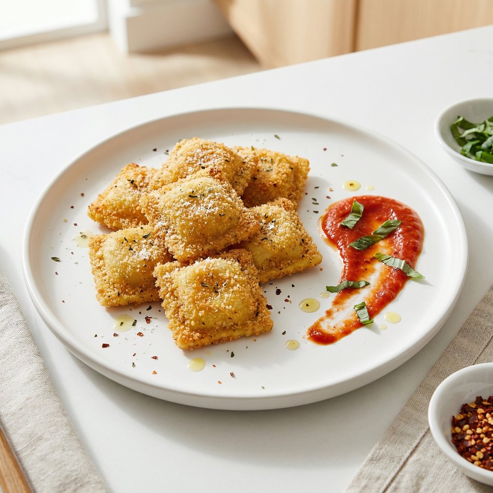 Crispy Breaded Baked Ravioli